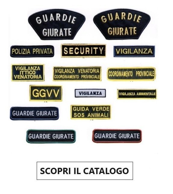 Patch Ricami Toppe GPG IPS Novità