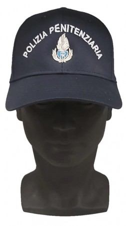 Cappello Baseball Polizia Penitenziaria ricamato +Logo + Scritta Art. B-PP-N