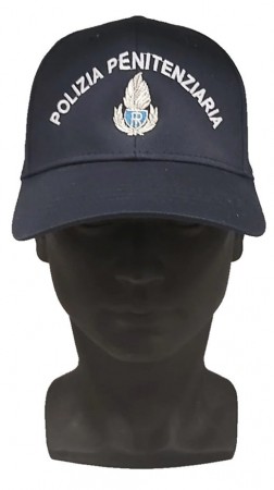 Cappello Baseball Polizia Penitenziaria ricamato +Logo + Scritta Art. B-PP-N