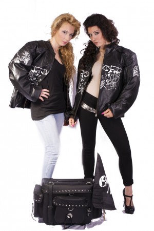 Giacca Motociclista Vera Pelle Ricamata Jacket Bikers Skull Genuine Leather FINE SERIE ULTIMI PEZZI   Art. NSD-BIKERS