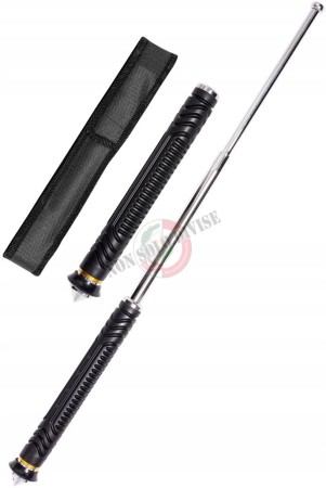 Manganello Espandibile da 21" con Fondina e Punta in Metallo Cromato Art. TO101