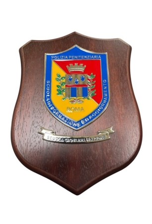 Crest Quadretto Polizia Penitenziaria Scuola di Formazione ed Aggiornamento ROMA Giovanni Falcone Prodotto Italiano Ascot Ufficiale Art. 911
