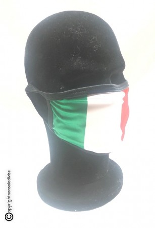 Mascherina Protettiva Modello Unisex Specifica Bandiera Italia Italiana Lavabile 200 Volte Art. NSD-C2