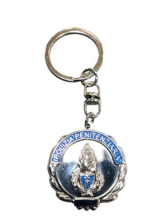 Porta Chiavi Portachiavi Polizia Penitenziaria Forma Placca Tesserino Idea Regalo Ascot Art. 032PP