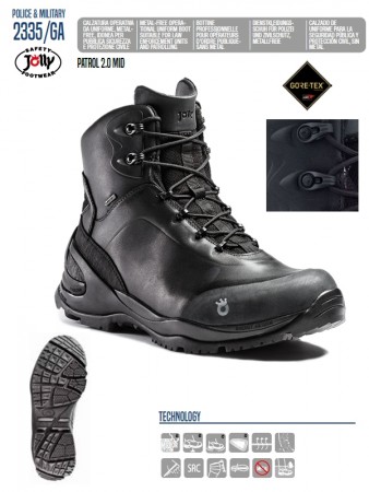 Scarponcino Polacco PATROL 2.0 MID GORE-TEX® New Jolly M.T.T. SOLE Militari Vigilanza Polizia Carabinieri Certificati Art. 2335/GA