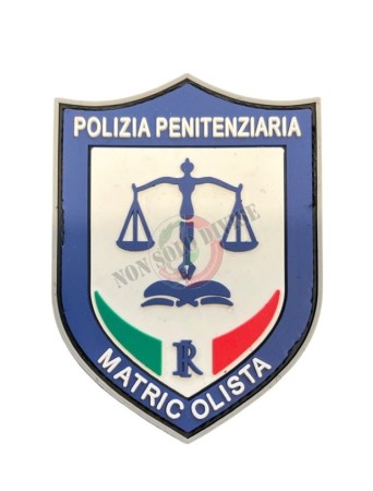 Patch Toppa Gommata 3D PVC Polizia Penitenziaria Matricolista. NEW Art. PVC-MAT