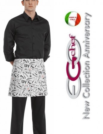 Grembiule Falda Banconiere Con Tascone Chefwear  cm 40x70 Art. 6100101A