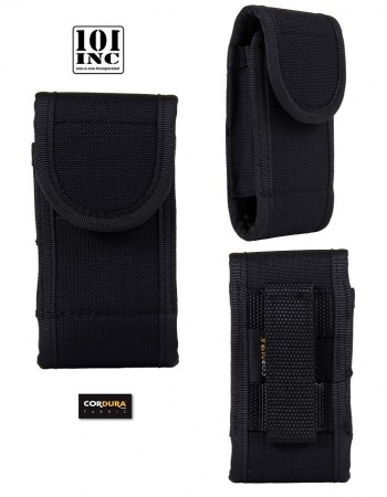 Tasca Telefono Cellulare Nero da Cinturone Cordura 359796 INC101 Polizia Carabiniere Guardie Giurate Art. DP205 