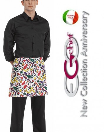 Grembiule Falda Banconiere Con Tascone Spezie cm 40x70 Ego Chef Art. 6100108A