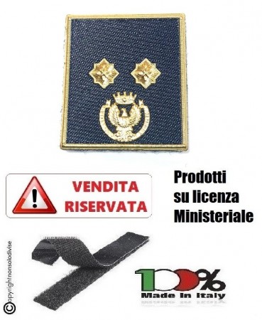 Gradi Plastificati Nuovo Modello 2019 Polo Giacca Giubbino Polizia di Stato PS con Velcro Vice Questore Aggiunto Art.V-PS-10