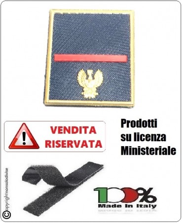 Gradi Plastificati Nuovo Modello 2019  Polo Giacca Giubbino Polizia di Stato PS con Velcro Agente Scelto Art.V-PS-2