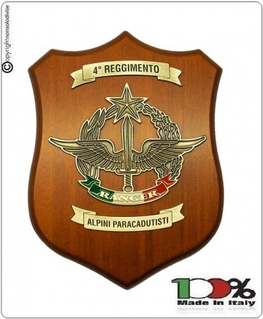 Crest 4° Reggimento RENGER Alpini Paracadutisti  Prodotto Ufficiale Art. EI3122