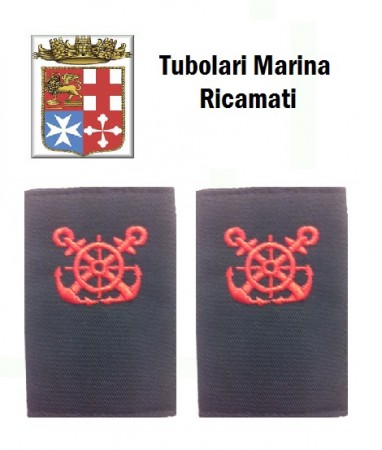 Gradi Tubolari Ricamati Marina Militare Italiana Nocchiere di Bordo Art.MM-4