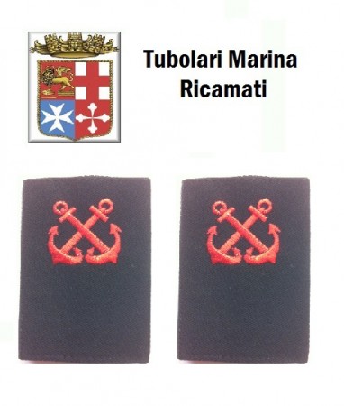 Gradi Tubolari Ricamati Marina Militare Italiana Nocchiere di Porto  Art.MM-9