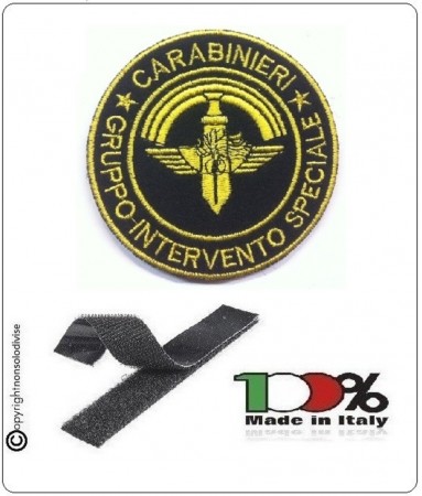 Patch Toppa con Velcro Carabinieri  G.I.S. Gruppo Intervento Speciale Fondo BG Art.GIS-3