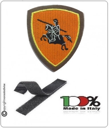 Scudetto Patch Ricamato con Velcro Brigata di Cavalleria Pozzuolo del Friuli Art.EI-F