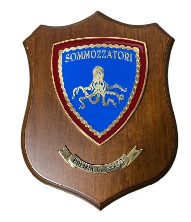 Crest Quadretto Polizia di Stato Sommozzatori Prodotto Ufficiale Art. 08154P32