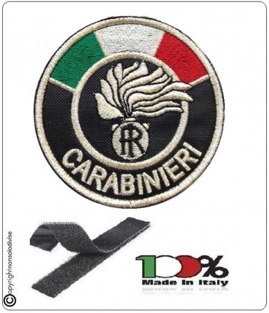 Patch Toppa Carabinieri CC Tonda con Velcro Art. EU013