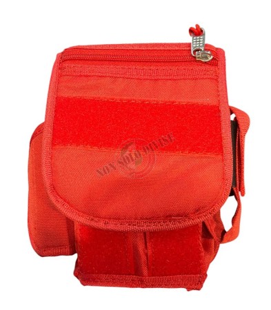 Borsetto Tasca Multiuso Cinturone Rosso NSD H18xL12xP5 per Soccorso Sanitario Art. 2G66OFF-SOC