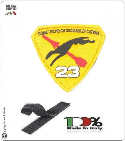 Patch Toppa Ricamata con Velcro Aeronautica Militare 23° Stormo Art.23-S