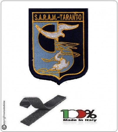 Patch Toppa Ricamata Aeronautica Militare italiana S.A.R.A.M. Taranto  Art.SARAM  