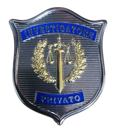 Placca Investigatore Privato da applicare nei vari Portafogli 600 602 561 Ascot ecc Novita 2024 Ascot Italia Art. AS-50