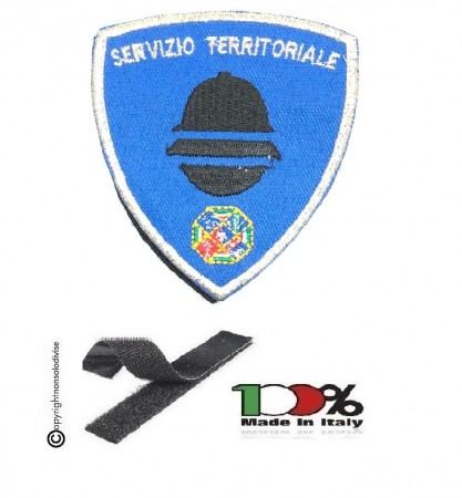 Patch Scudetto con Velcro Polizia Locale Servizio Territoriale Lazio  Art. PL-SVL