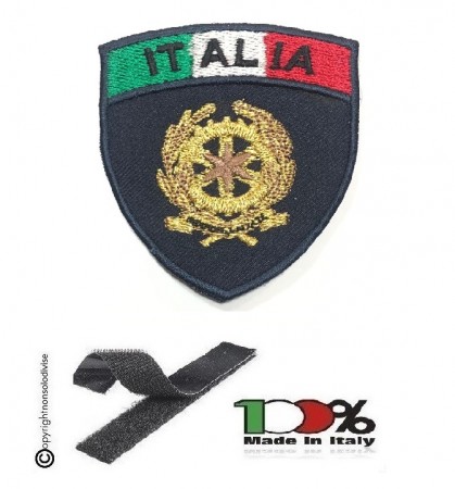 Patch Scudetto con Velcro Guardie giurate Repubblica + Bandiera Art. GG-REP-1