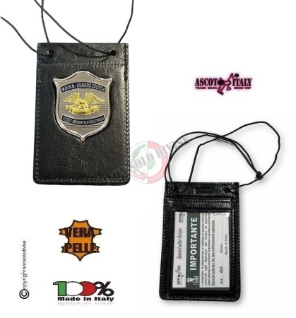 Porta Placca Portaplacca da Collo a Clip N.O.IS.A. Guardie Zoofile Corpo Ambientale Nazionale Ascot Italia Art. 602AS54