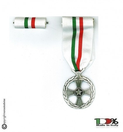 Medaglia + Nastrino Commemorativa Operazioni di Pace Esercito Carabinieri Croce Rossa Civili PC Art. NSD-124