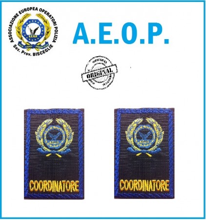 Gradi Tubolari Ricamati A.E.O.P. Logo + COORDINATORE Art.AEOP-C