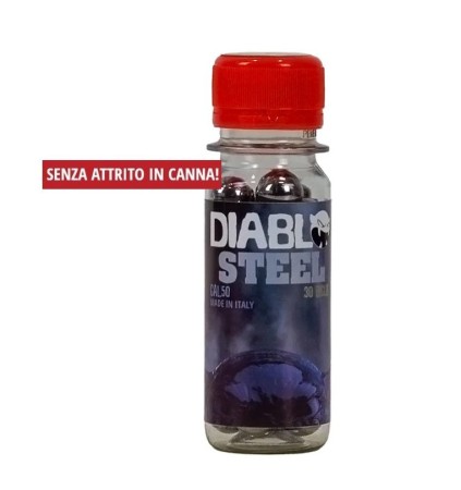 Palle in Acciaio Calibro 50 Meno Attrito Confezione 30 pezzi Diablo Defence Sistem Art. 989610