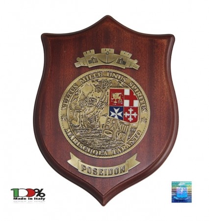 Crest Marina Militare Italiana Vultus Mille Unus Spiritus Mariscuola Taranto POSEIDON Art. MM3083