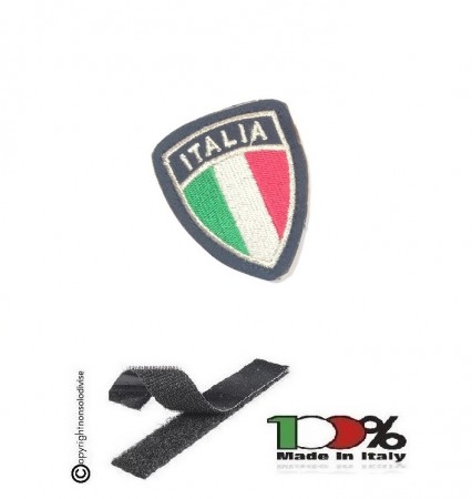 Patch Toppa Scudetto Italia Mini per Polo OP con Velcro  Carabinieri Vigilanza PS GPG cm 5.50x4.50 Art. P-OP