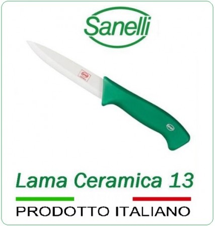 Coltello Ceramica Lunghezza Lama cm.13 Verdura Carne Professionale Art.311513