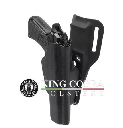 Fondina Polimero Professionale ATENA L2 Aperta King Kobra Polizia Carabinieri Guardie Giurate GPG IPS Art. KC-555200B