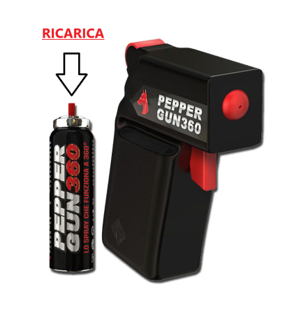 Ricarica Professionale Autodifesa Pepper Gun 360  20 ml Art. 99906
