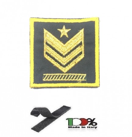 Gradi Velcro per Polo e Tuta OP Guardia di Finanza Brigadiere Capo Carica Speciale GDF 6x6 Art. GDF-OPN1