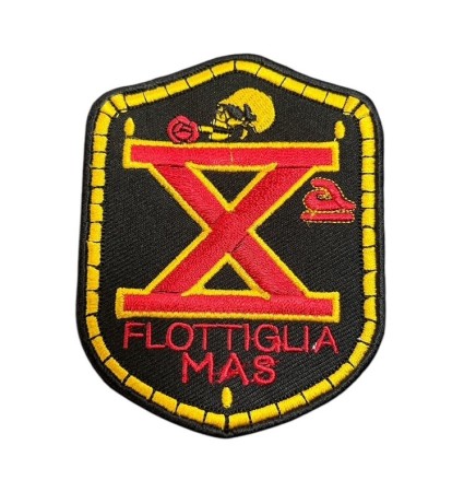 Patch Con Strip X Mas Flottiglia MAS Generale Marina Militare Italiana Art. MAS-X