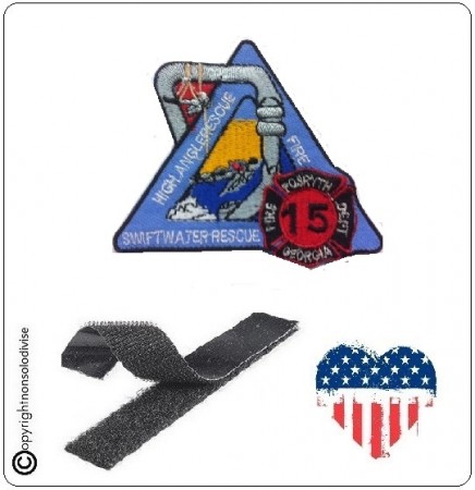 Patch Toppa Ricamata VVFF Vigili del Fuoco Americani 15 High Angel Rescue Art.VVFF-01