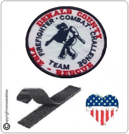 Patch Toppa Ricamata VVFF Vigili del Fuoco Americani Firefighter Combat Challenge Team Art.VVFF-20