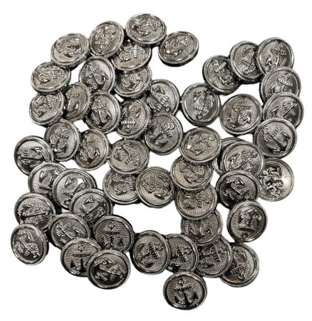 Bottone Bottoni di Ricambio Cappotto Marina Militare Metallo 3D Nero  Art. MM-NERO