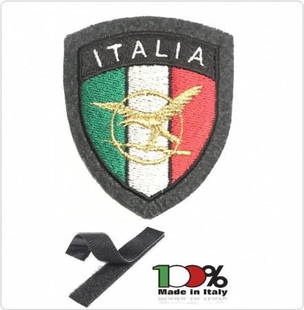 Patch Toppa Scudetto con Velcro Ricamato ITALIA + LOGO Guardia di Finanza A.T.P.I. Art.IT-ATPI
