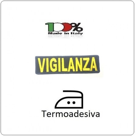 Patch Toppa Ricama Termoadesiva Vigilanza Art.EU524