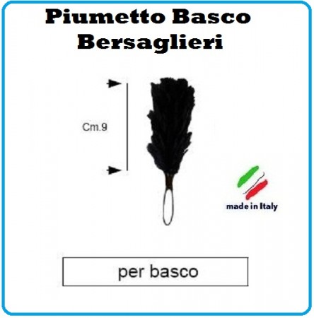 Pennacchietto Pennacchio Piumetto Per Basco Beragliere Nuovo Art.NSD-Pen