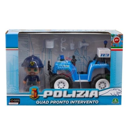 Quad Con Personaggio Polizia di Stato Giochi Preziosi Art. PS.GPPL105000