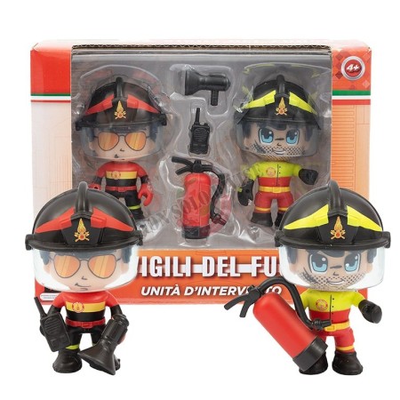 Set 2 Personaggi Vigili Del Fuoco Giochi Preziosi Art. VF.GPVGL00000