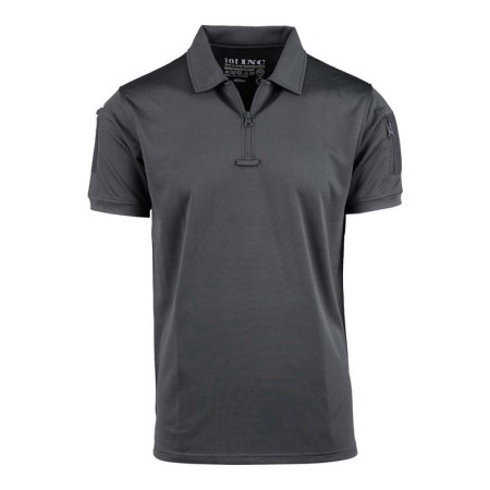 Polo Tattica Quick Dry con Cerniera INC101 Colore Grigio Guardie Giurate GPG Venatoria Federcaccia Art. 133408G