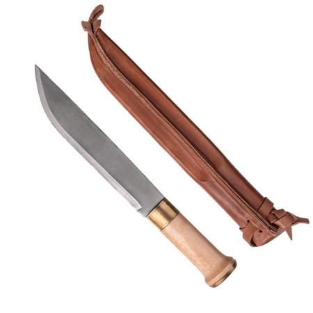 Coltello Lama Fissa Finlandese 35 cm con Fodere Cuoio Mil Tec  Art. 15398000
