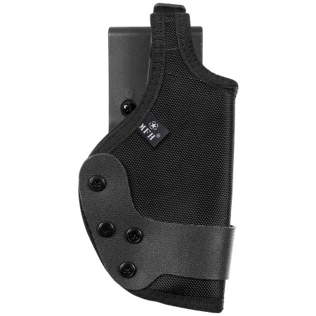 Fondina Professionale Cordura Nera Universale Large Auto Guardie giurate GPG IPS Vigilanza MFH Art.  30722